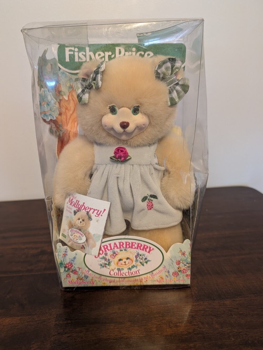 Briarberry Collection MOLLYBERRY Bear Fisher Price 1998 Stuffed Teddy Bear NIB